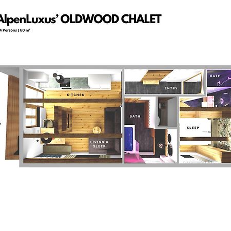 Oldwood Chalet - Balcony & Car Park By Alpenluxus Appartements Fügen Zewnętrze zdjęcie